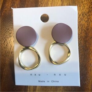 3/$20 hang gold tone earrings